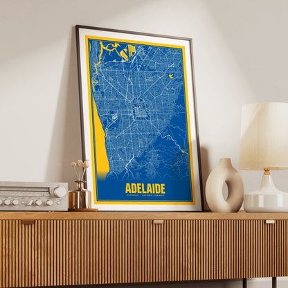 Adelaide Blockbuster Map Poster