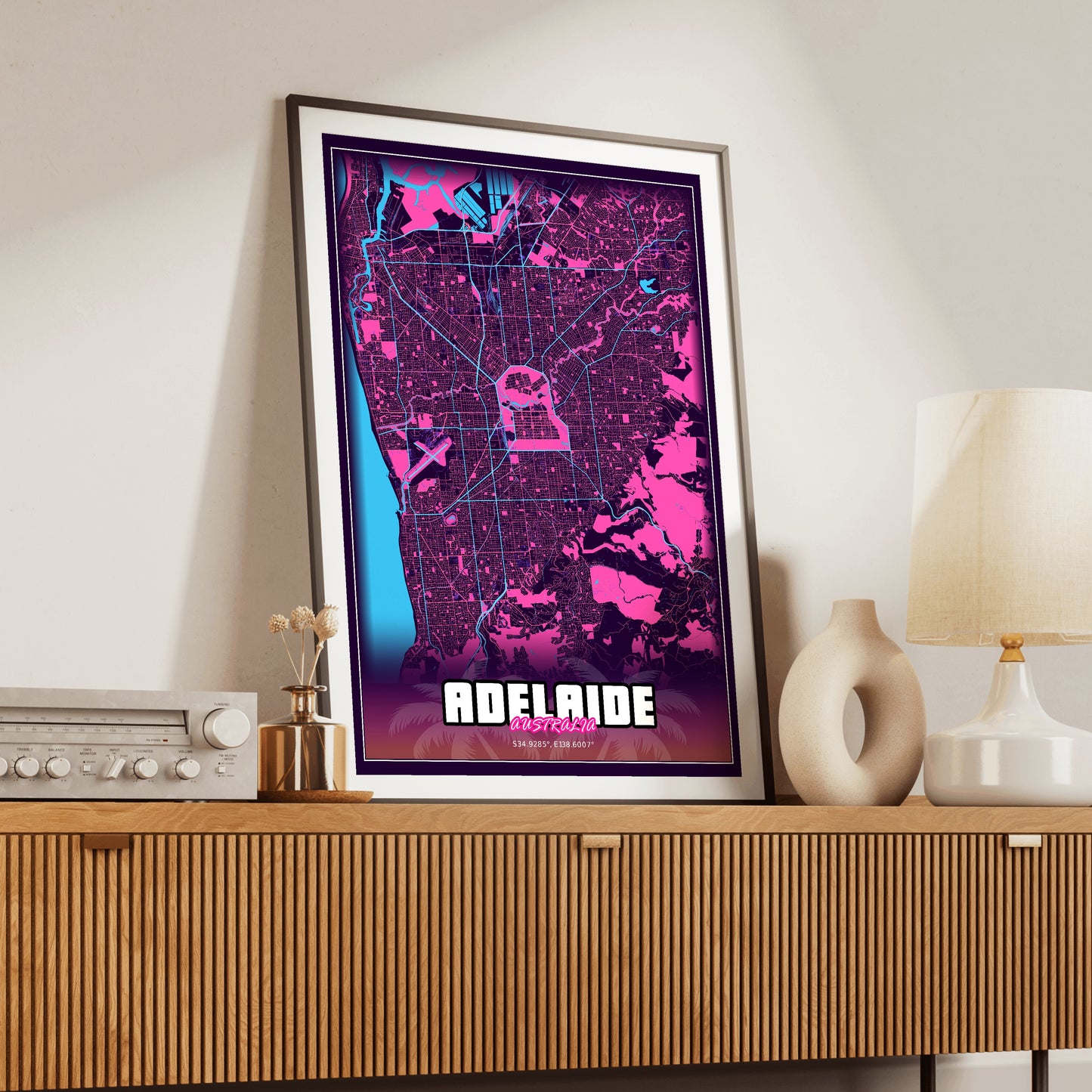 Adelaide GTA Map Poster
