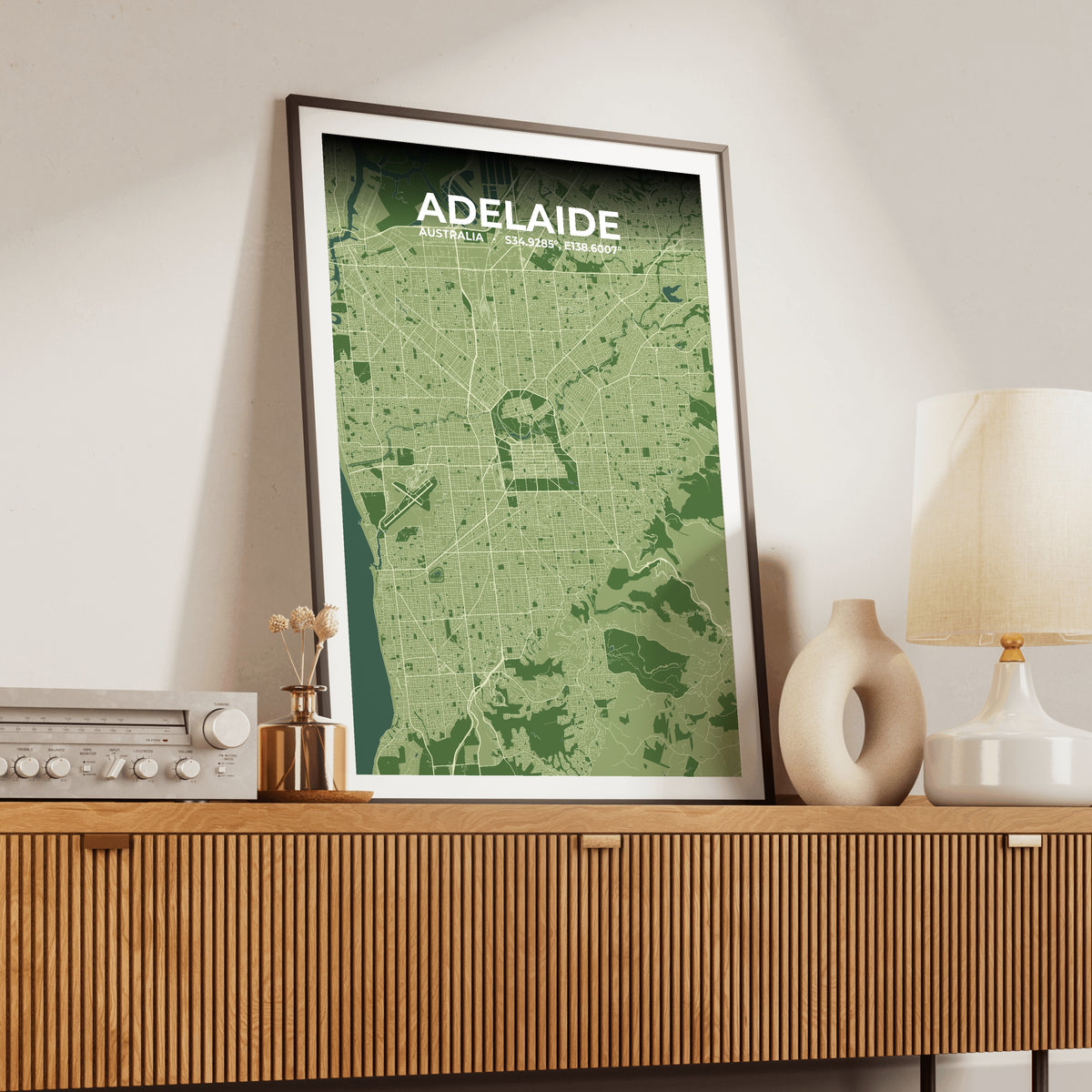 Adelaide Clay Map Poster