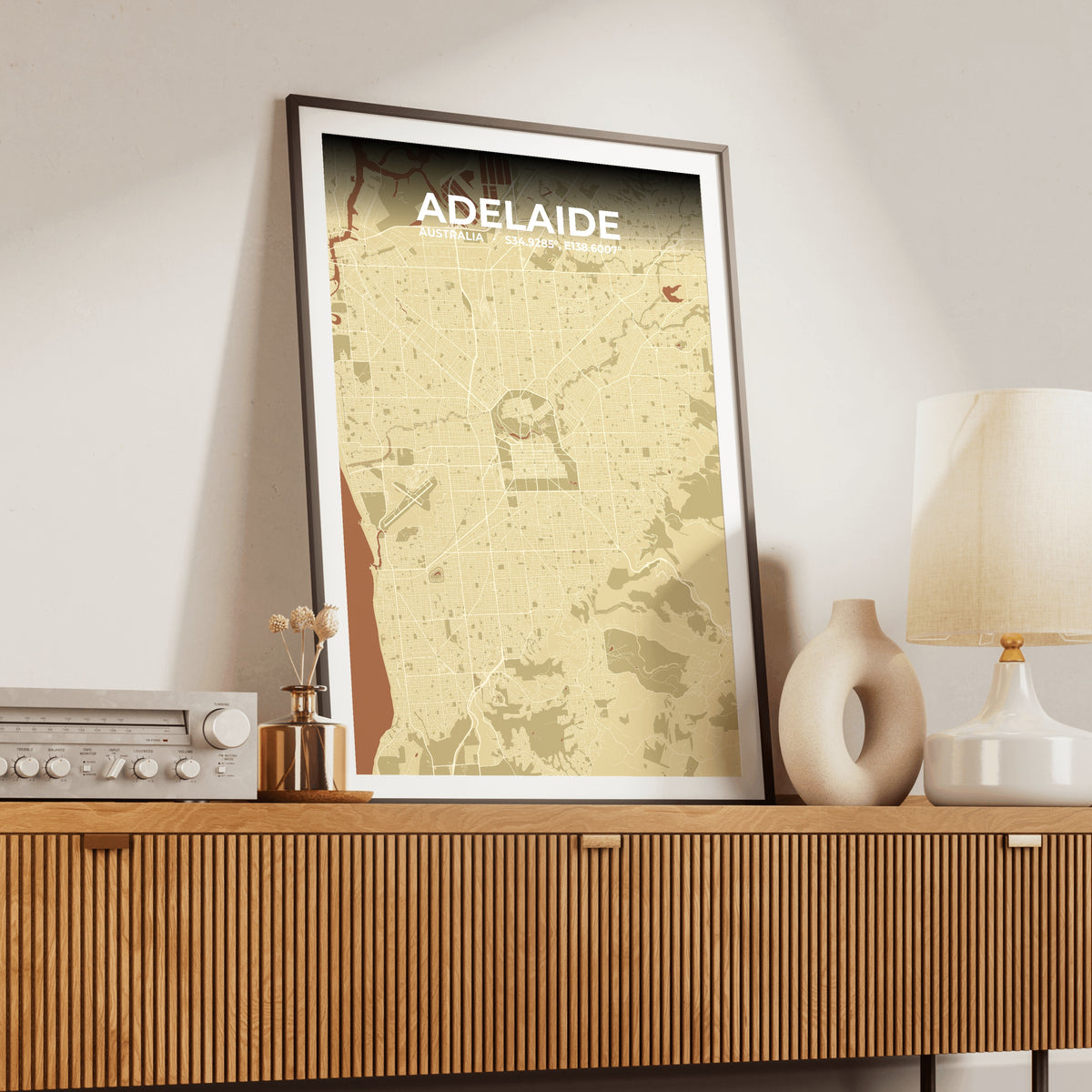 Adelaide Ember Map Poster