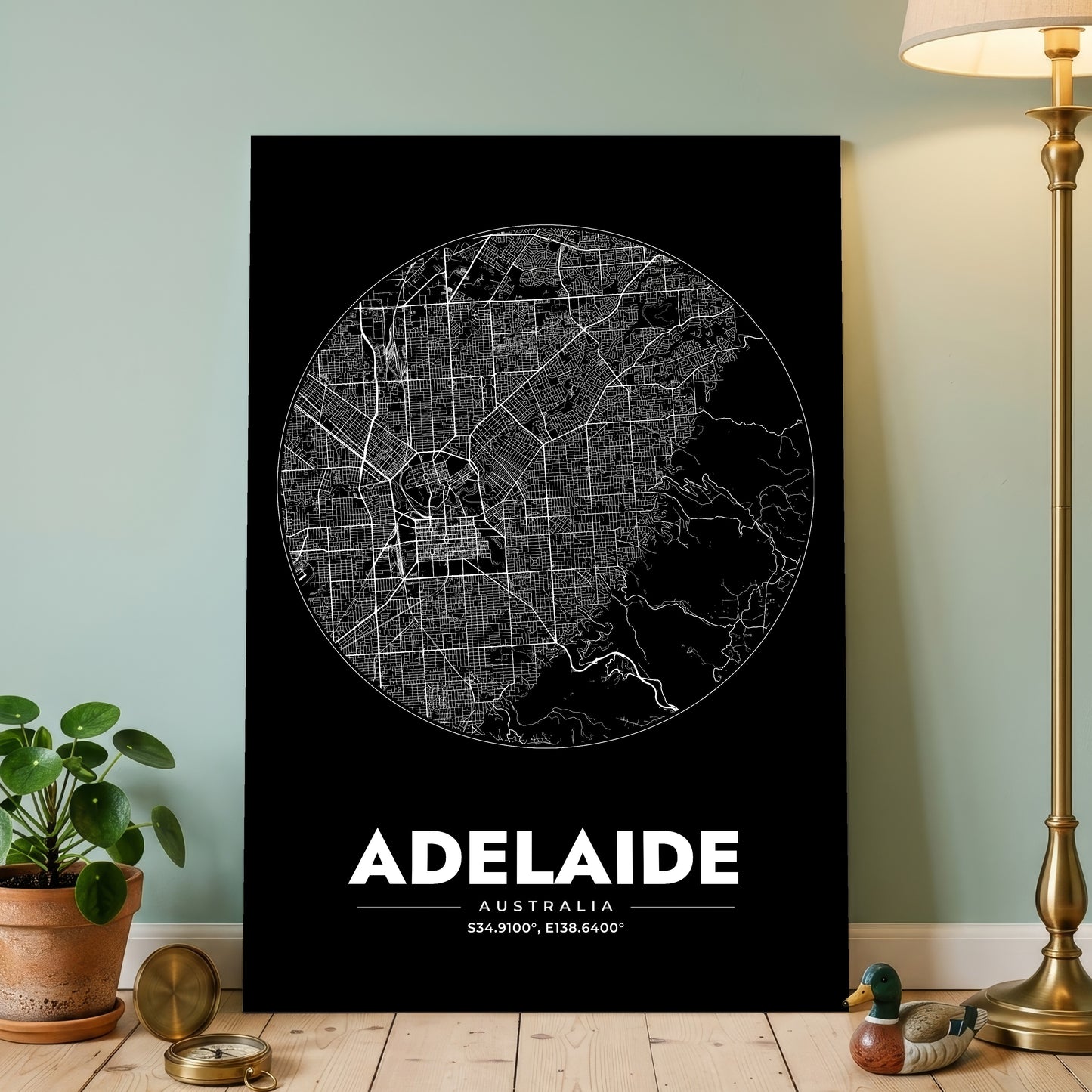 Adelaide Spot Map Poster