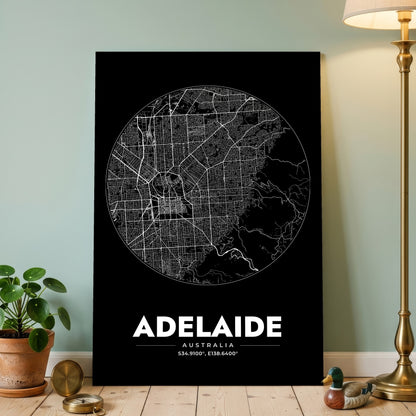 Adelaide Spot Map Poster