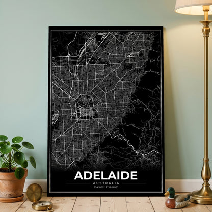Adelaide Modern Map Poster