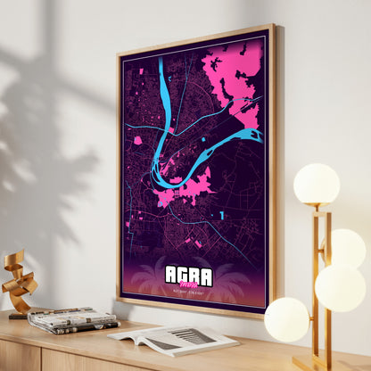 Agra GTA Map Poster