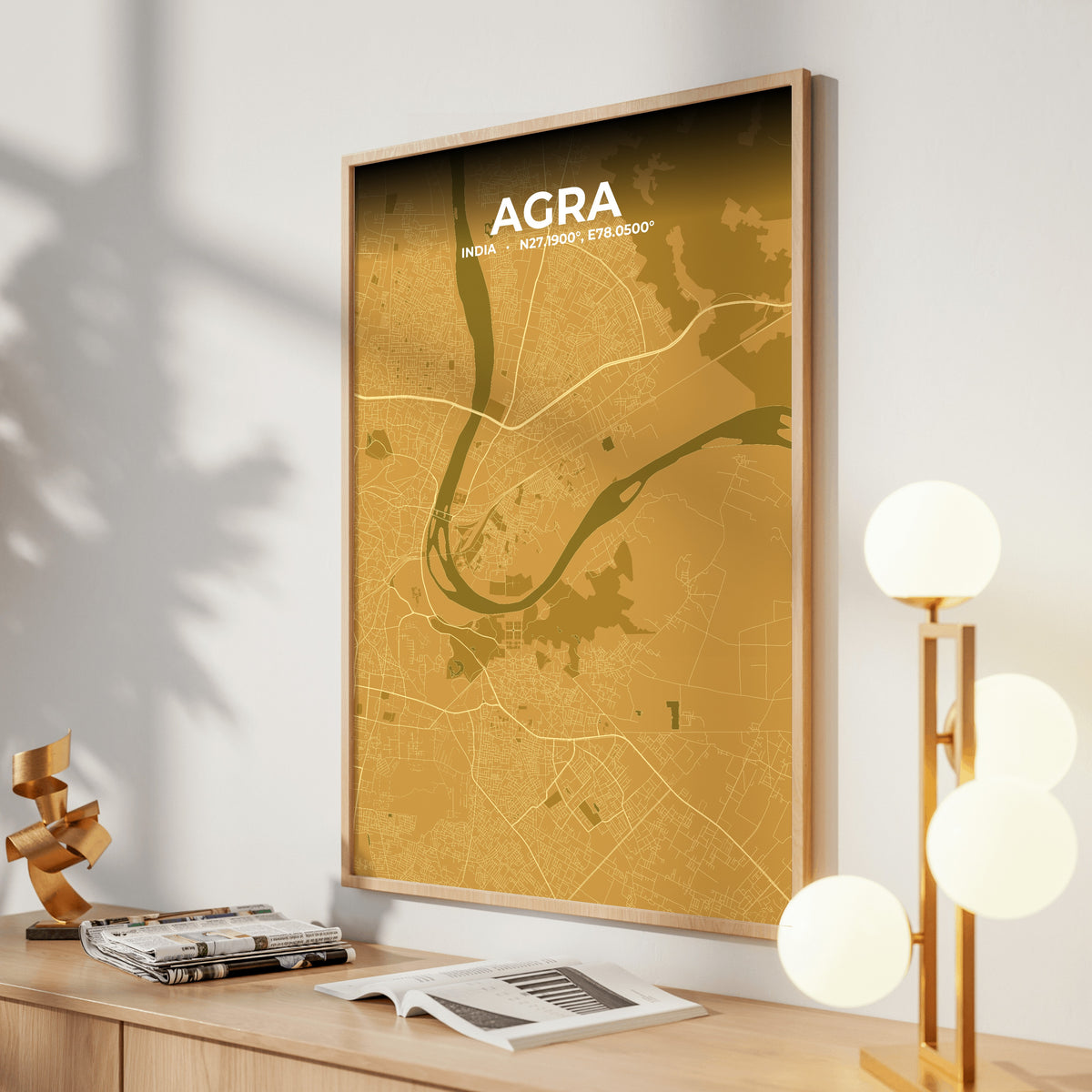 Agra Forge Map Poster