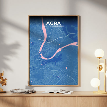 Agra Candy Map Poster