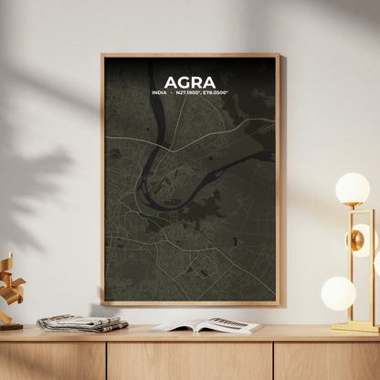 Agra Sable Map Poster