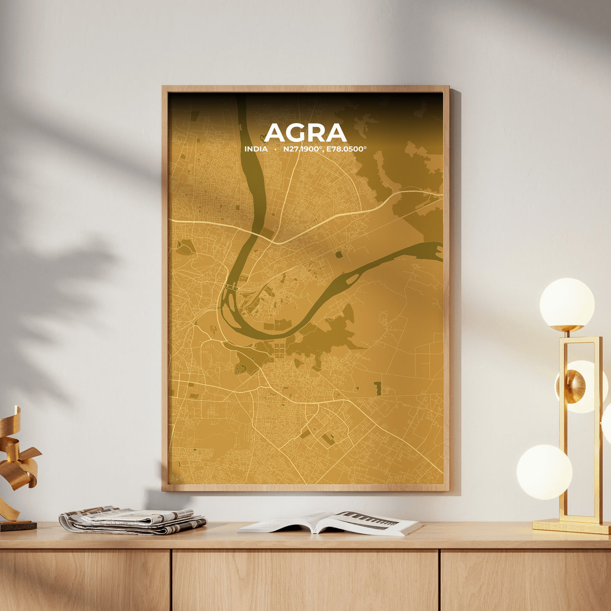 Agra Forge Map Poster