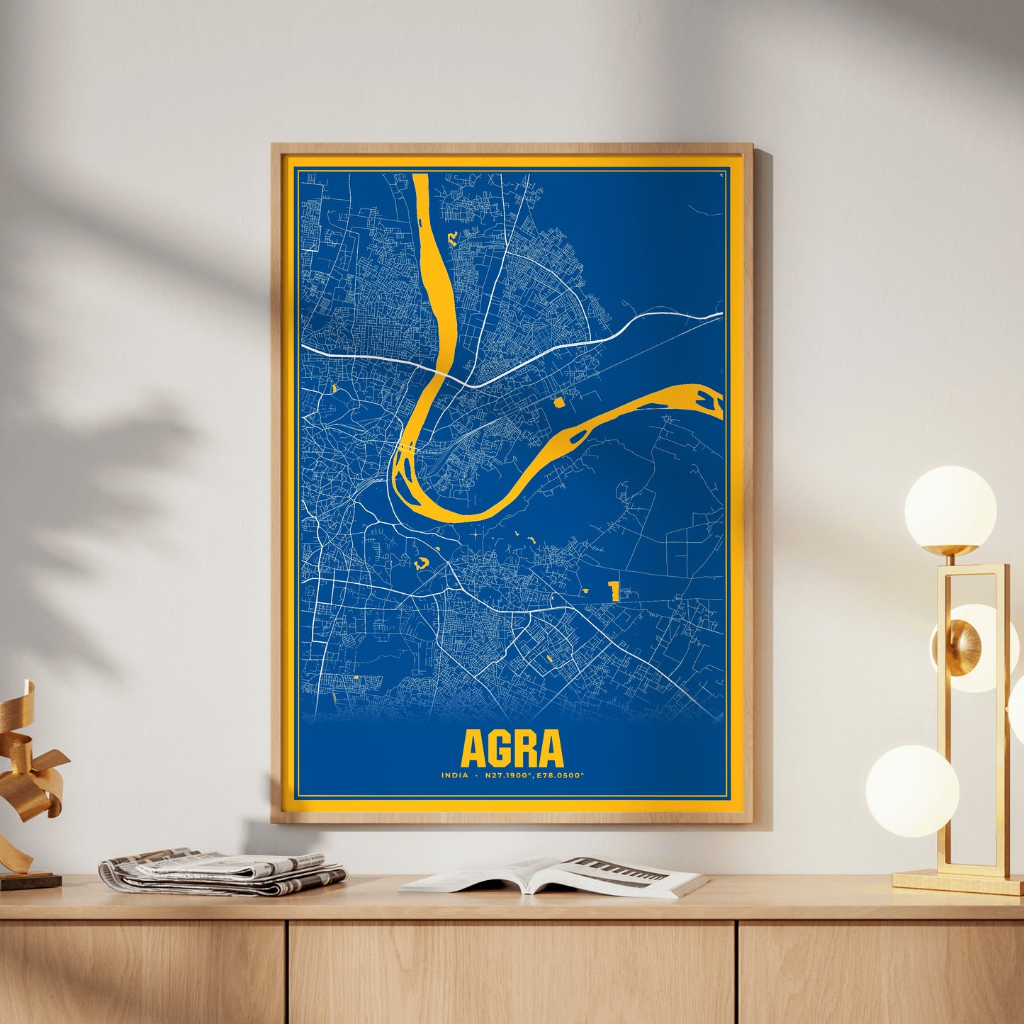 Agra Blockbuster Map Poster