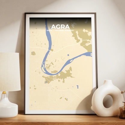 Agra Barn Map Poster