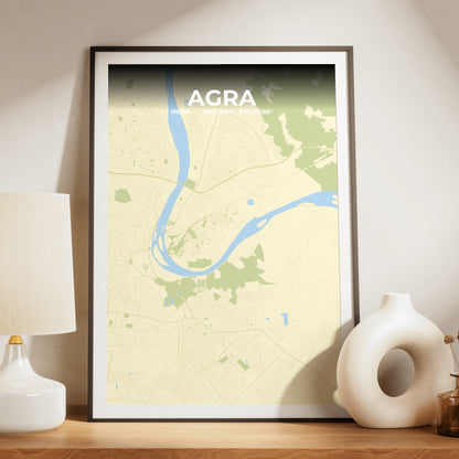 Agra Drift Map Poster