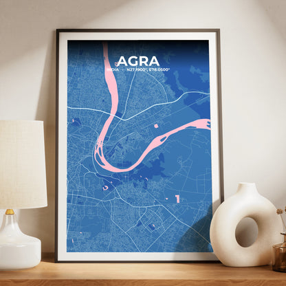 Agra Candy Map Poster