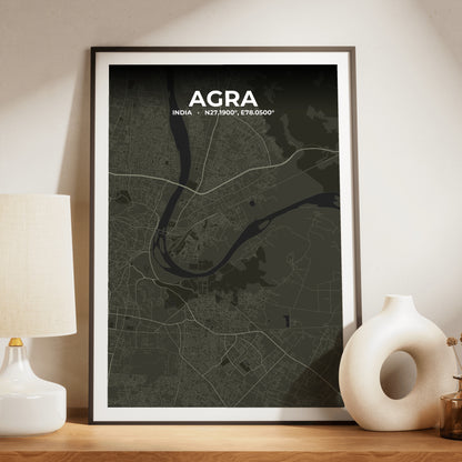 Agra Sable Map Poster