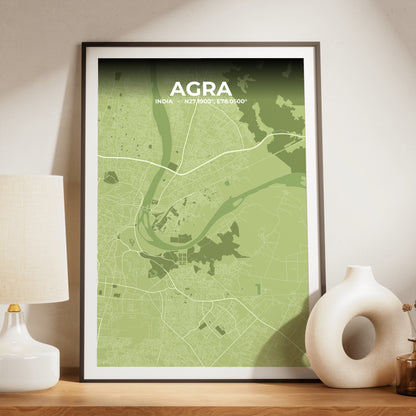 Agra Grove Map Poster