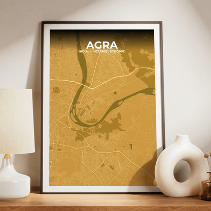Agra Forge Map Poster