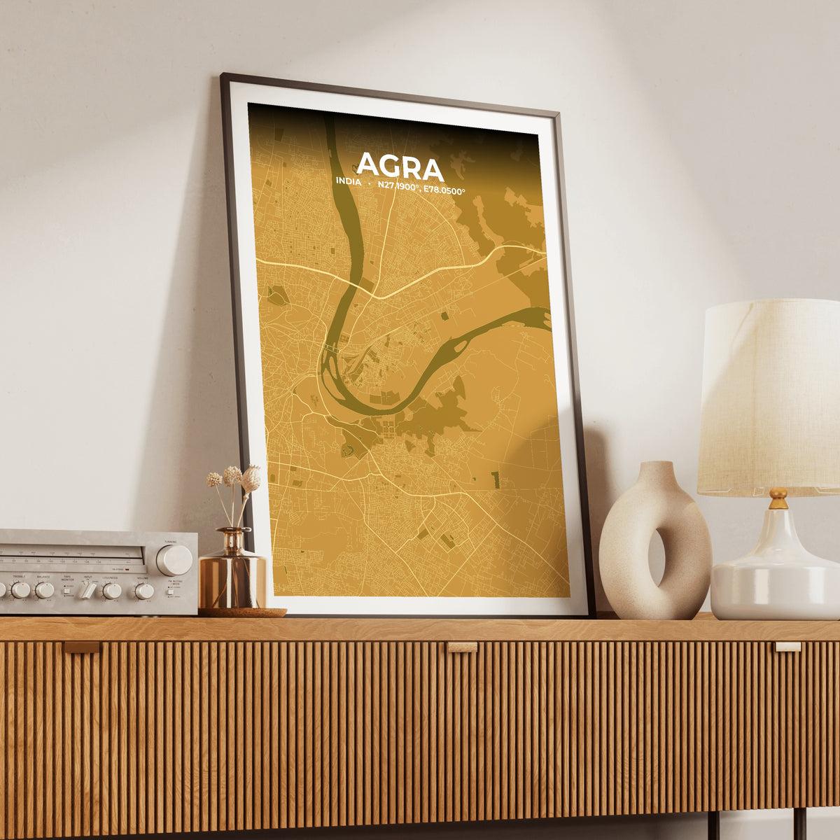 Agra Forge Map Poster