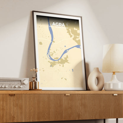 Agra Barn Map Poster