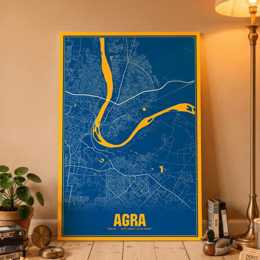 Agra Blockbuster Map Poster