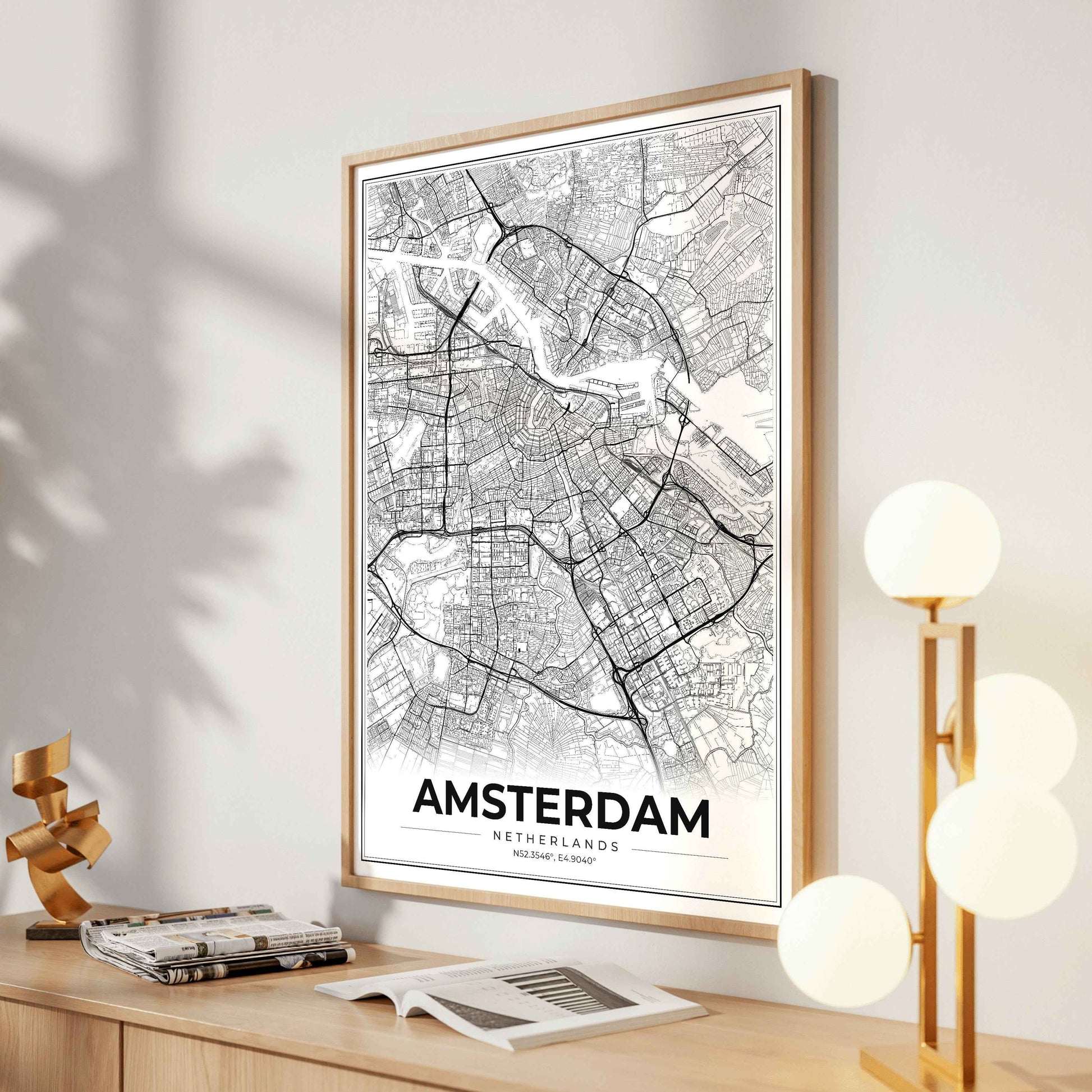 Amsterdam Modern Map Poster