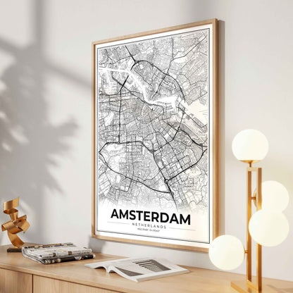 Amsterdam Modern Map Poster