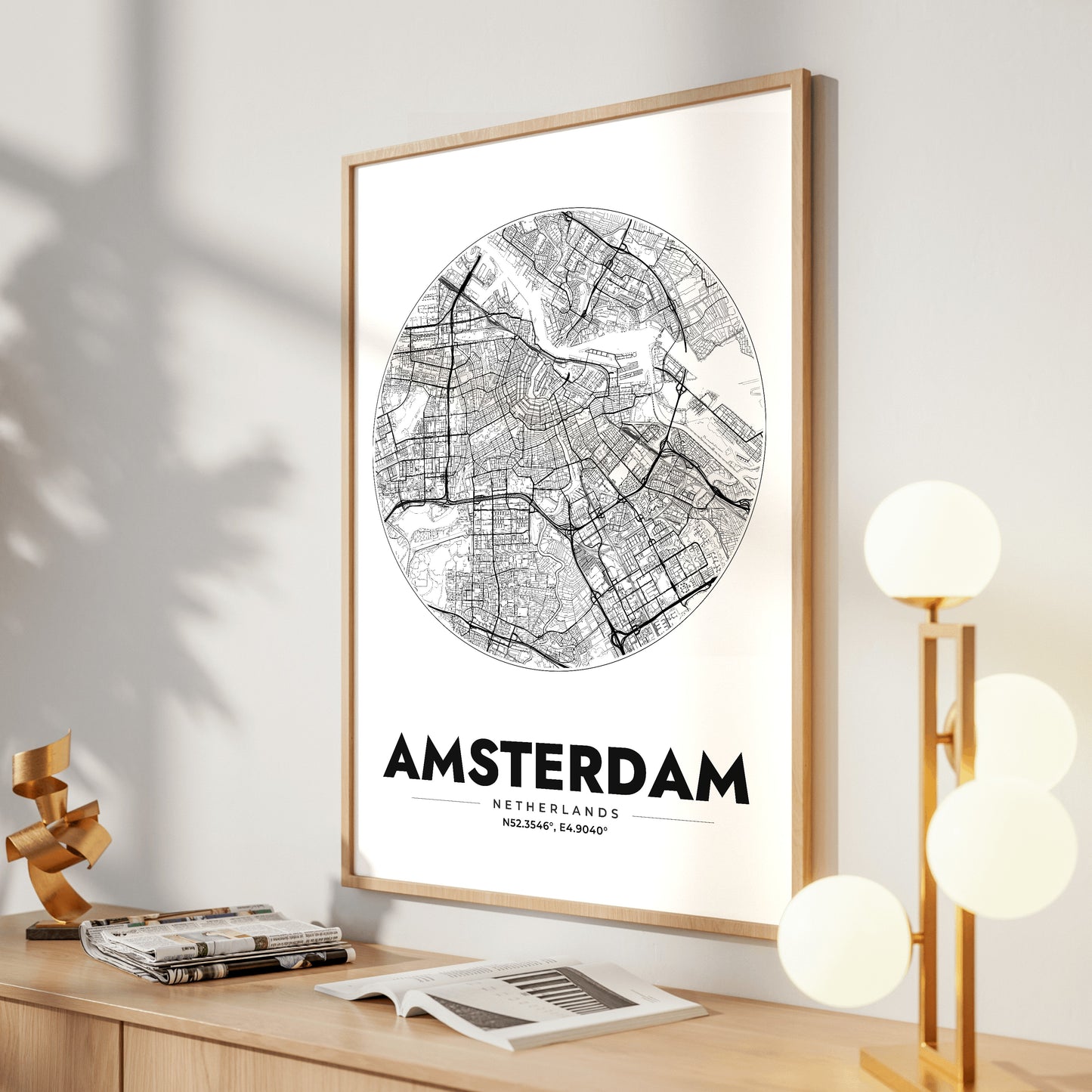 Amsterdam Spot Map Poster