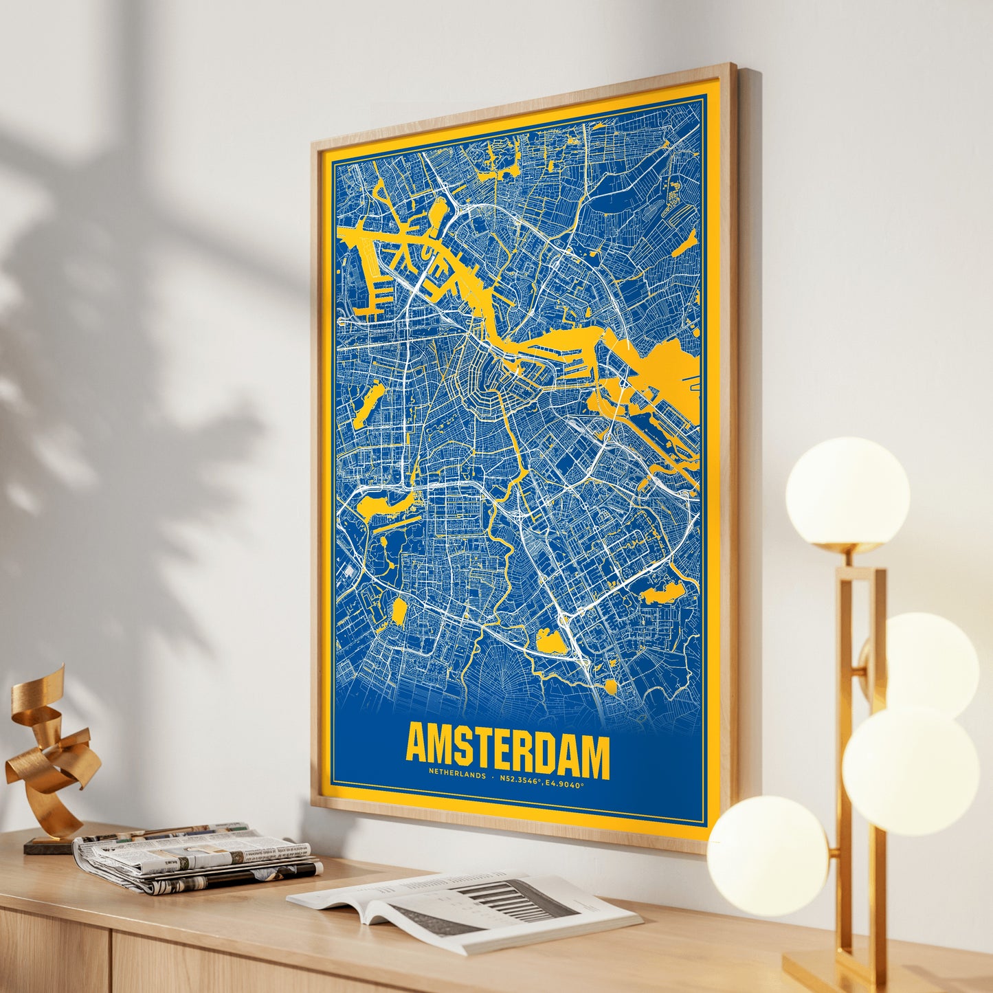 Amsterdam Blockbuster Map Poster