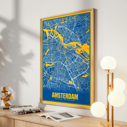 Amsterdam Blockbuster Map Poster