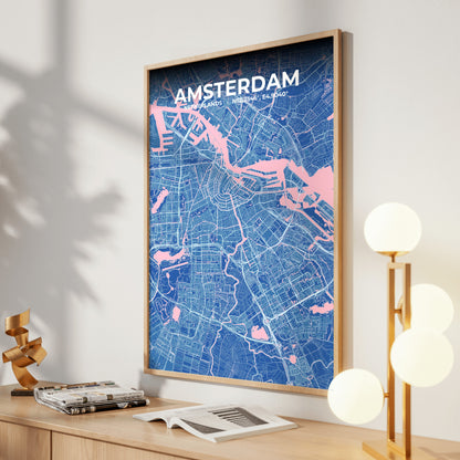 Amsterdam Candy Map Poster