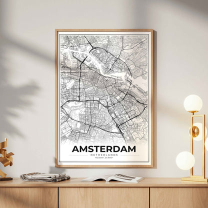Amsterdam Modern Map Poster