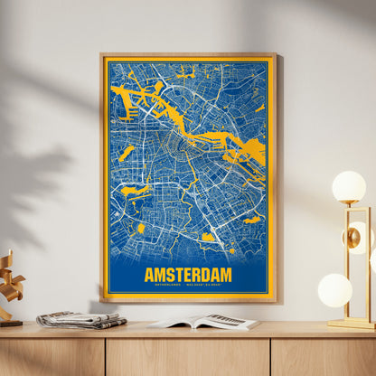 Amsterdam Blockbuster Map Poster