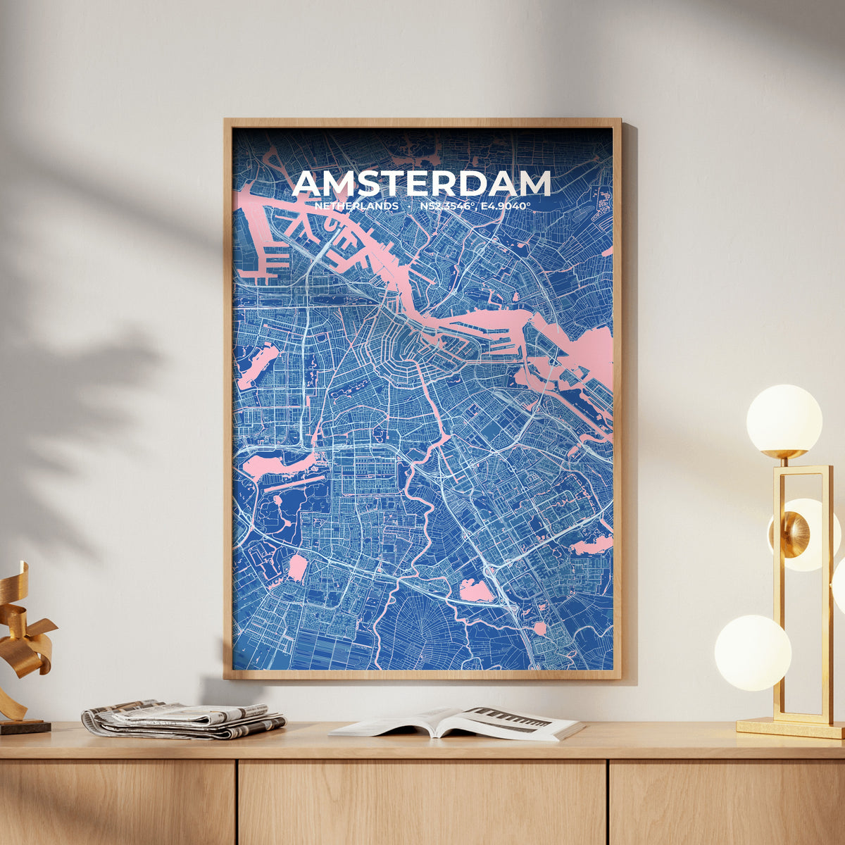 Amsterdam Candy Map Poster