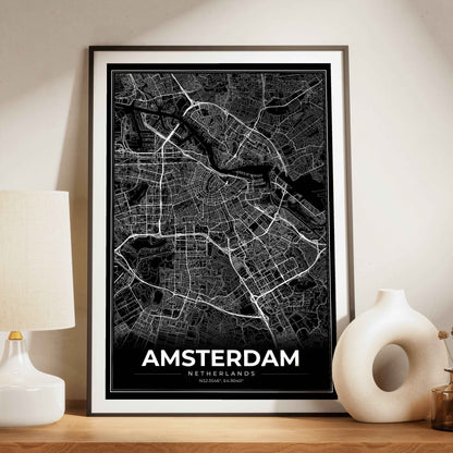 Amsterdam Modern Map Poster