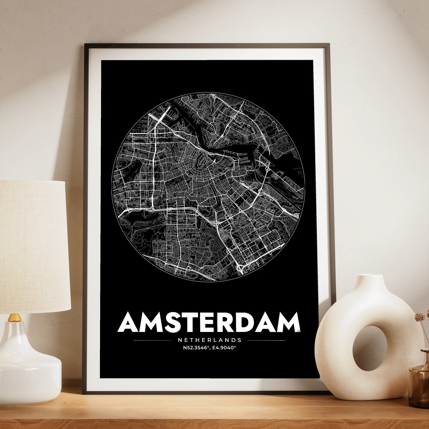 Amsterdam Spot Map Poster