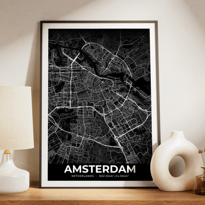 Amsterdam Elegant Map Poster