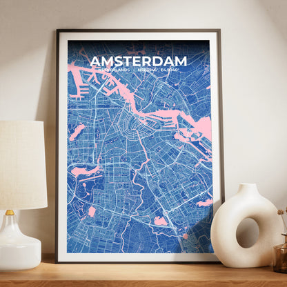 Amsterdam Candy Map Poster