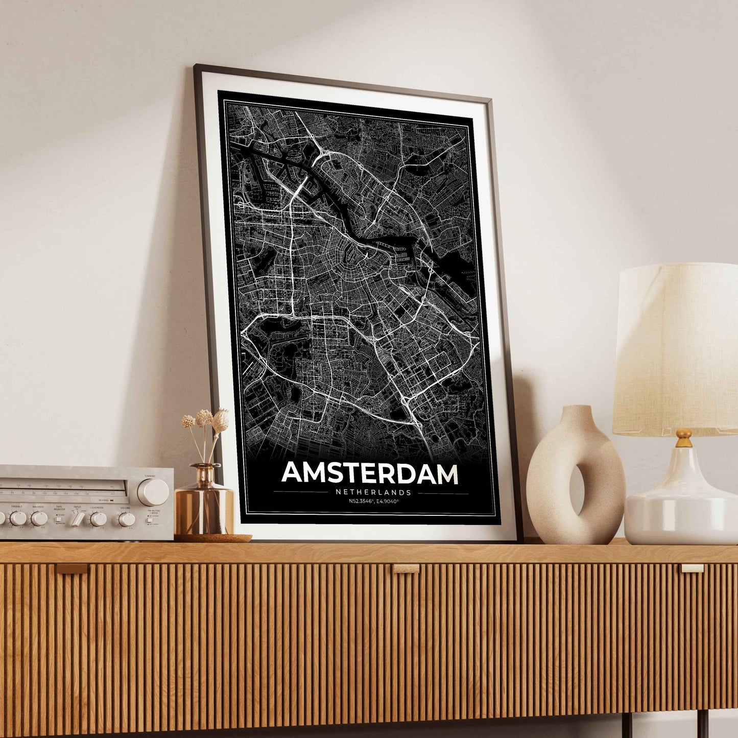 Amsterdam Modern Map Poster