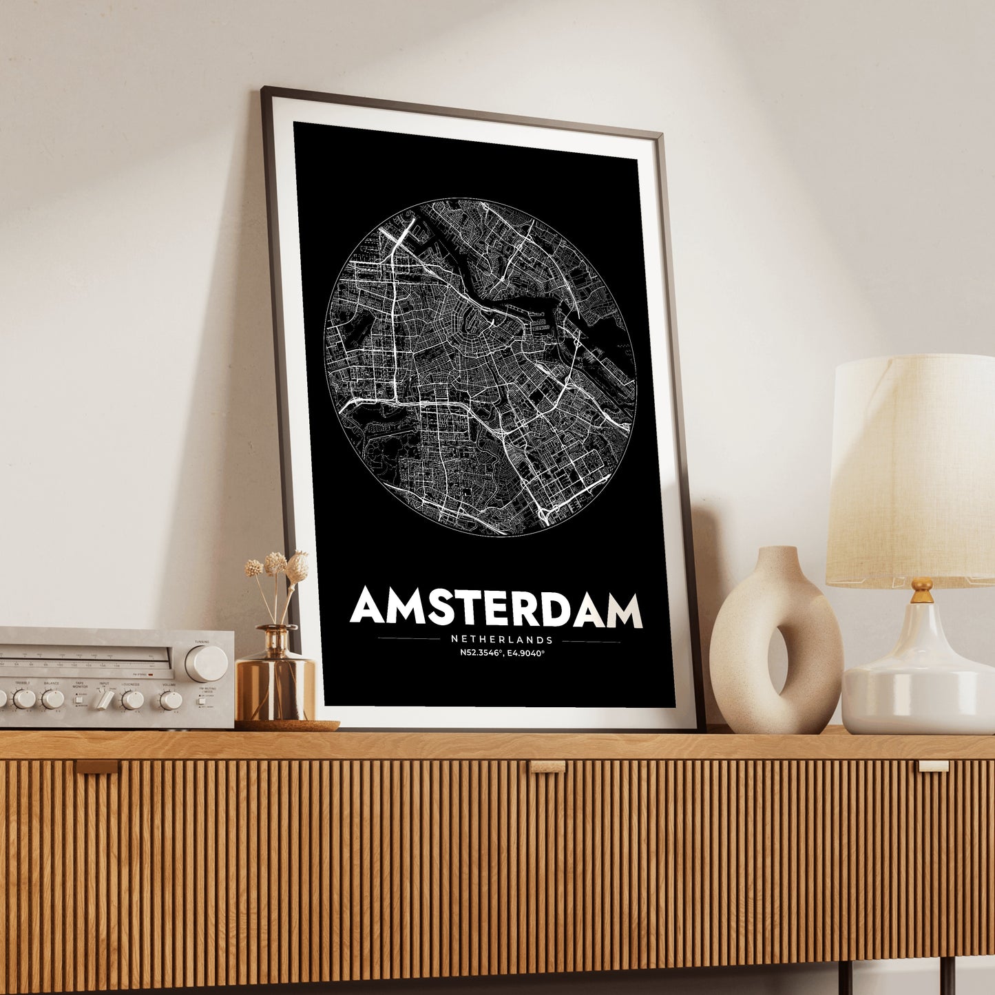 Amsterdam Spot Map Poster
