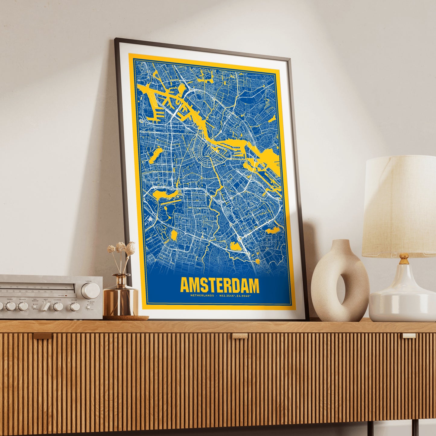 Amsterdam Blockbuster Map Poster