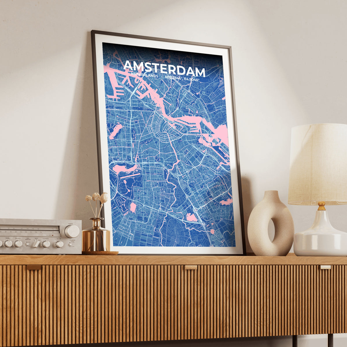 Amsterdam Candy Map Poster
