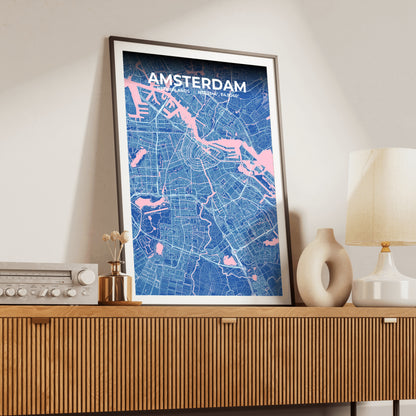 Amsterdam Candy Map Poster