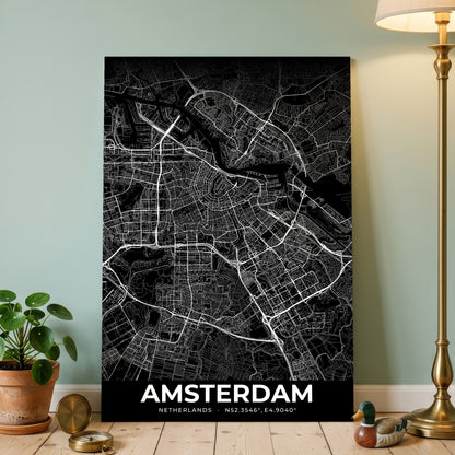 Amsterdam Elegant Map Poster