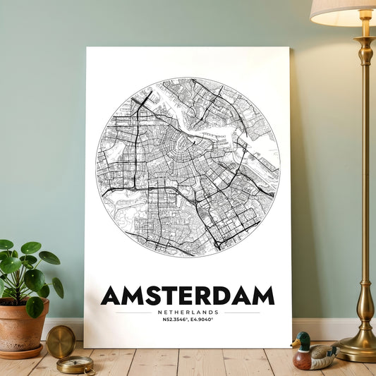Amsterdam Spot Map Poster