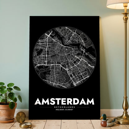 Amsterdam Spot Map Poster