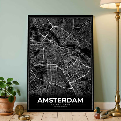 Amsterdam Modern Map Poster