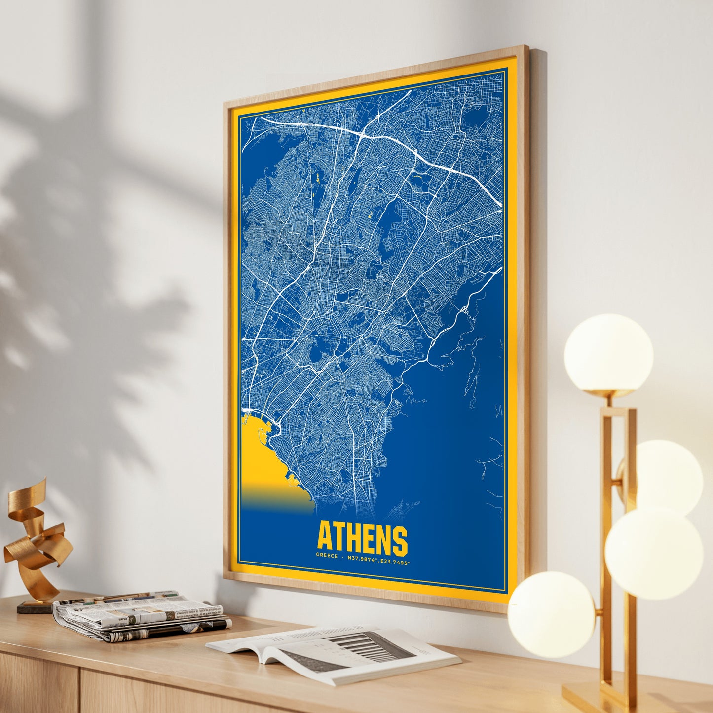 Athens Blockbuster Map Poster