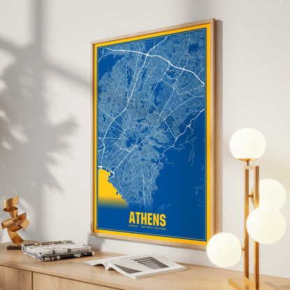 Athens Blockbuster Map Poster