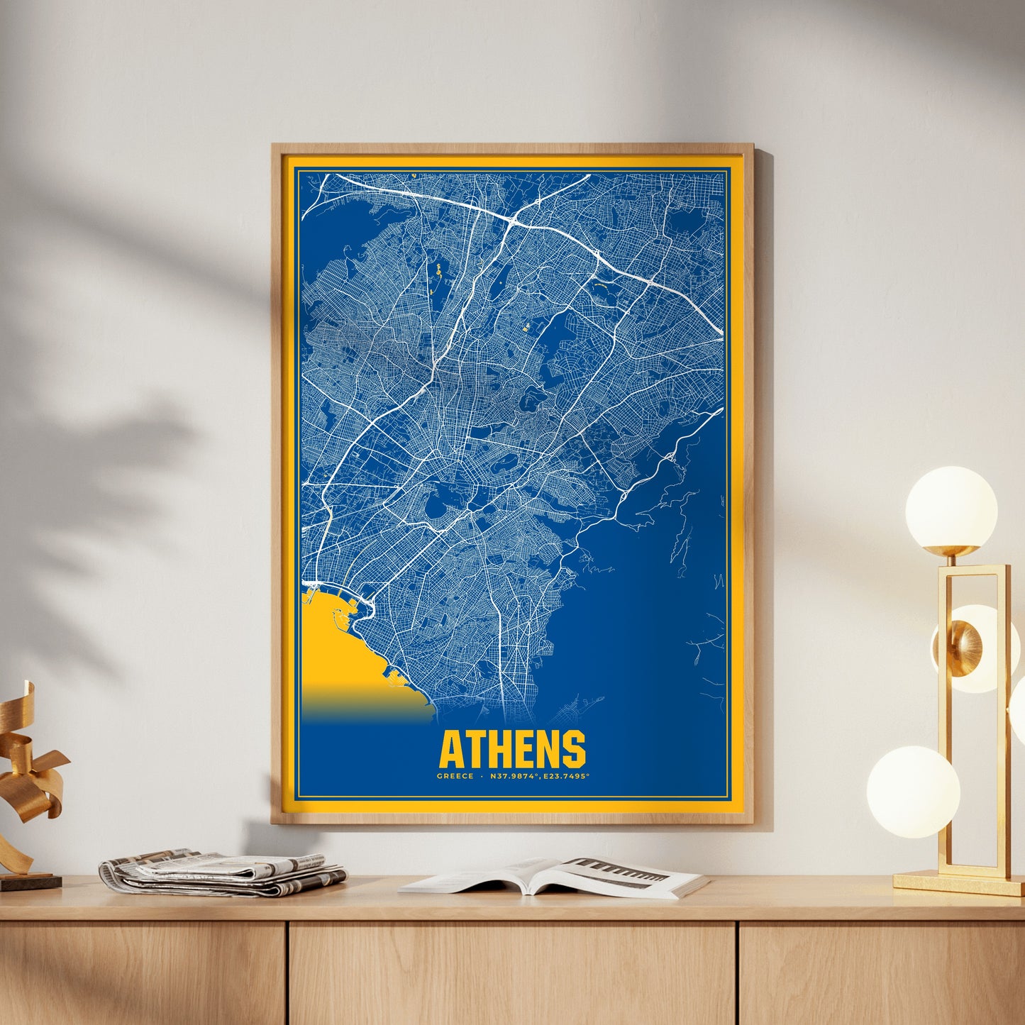 Athens Blockbuster Map Poster