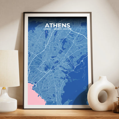 Athens Candy Map Poster