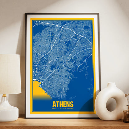 Athens Blockbuster Map Poster
