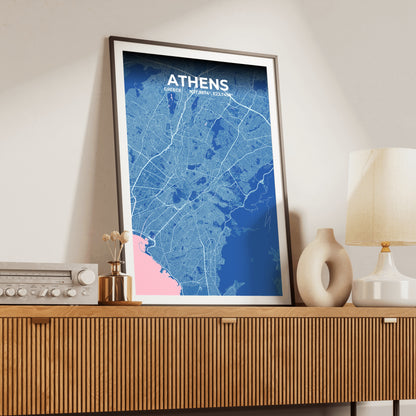 Athens Candy Map Poster